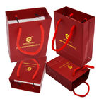 Τσάντα εγγράφου κοσμήματος FSC με προσαρμοσμένο CMYK σχοινιών βαμβάκι εκτύπωσης λαβών το 250g