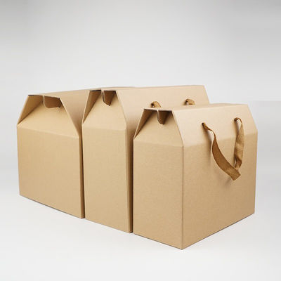 Αγορά Eco-Friendly Custom Logo Printed Corrugated Cardboard Mailer Box Gift Box With Handle online manufacture