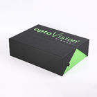 διπλό κιβώτιο δώρων πολυτέλειας χαρτονιού δέρματος PU πορτών μαύρο και πράσινο με το προσαρμοσμένο ένθετο σφουγγαριών διακοπής