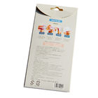 Κιβώτια πτυσσόμενο επίπεδο Artpaper μαξιλαριών εγγράφου της Kraft παραθύρων PVC σαφές για τις επινοημένες αυτοκόλλητες ετικέττες καρφιών
