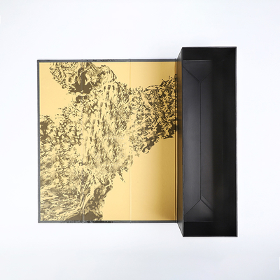 Αγορά Κουτί δώρου για μπουκάλι κρασιού σαμπάνιας Πτερύγιο από χαρτόνι μαγνητικό κλείσιμο Άκαμπτο επίπεδο πακέτο Κουτί ουίσκι μπράντυ online manufacture