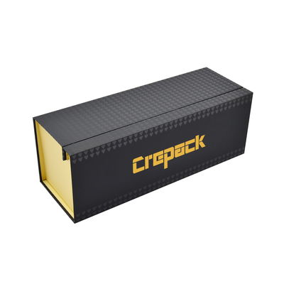 Προσαρμόσιμο κουτί παρουσίασης μπουκαλιών κρασιού με μαγνητικό κλείσιμο