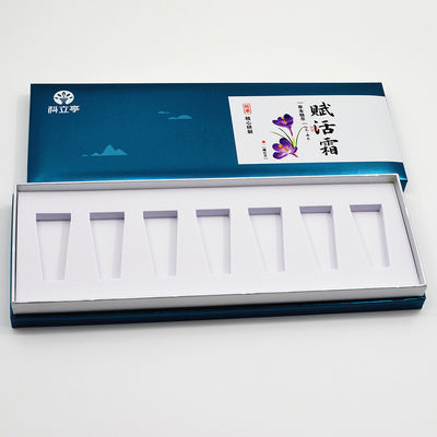 Συσκευασία κιβωτίων 1000gsm Skincare δώρων πολυτέλειας εξαρτήσεων κατώτατων καπακιών με Inlay της EVA διακοπών