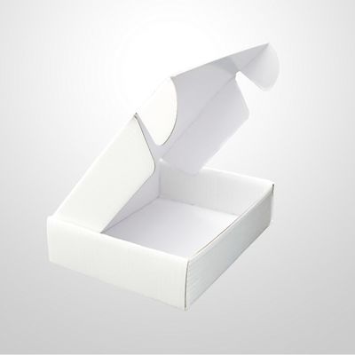 Σαφής άσπρη ζαρωμένη Mailer συσκευάζοντας πτυσσόμενη γρήγορη αποστολή κιβωτίων για το μαντίλι δώρων παπουτσιών