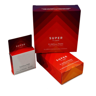 Κιβώτιο προφυλακτικών χρώματος 350g Artpaper Pantone με την αποτύπωση σε ανάγλυφο του λογότυπου